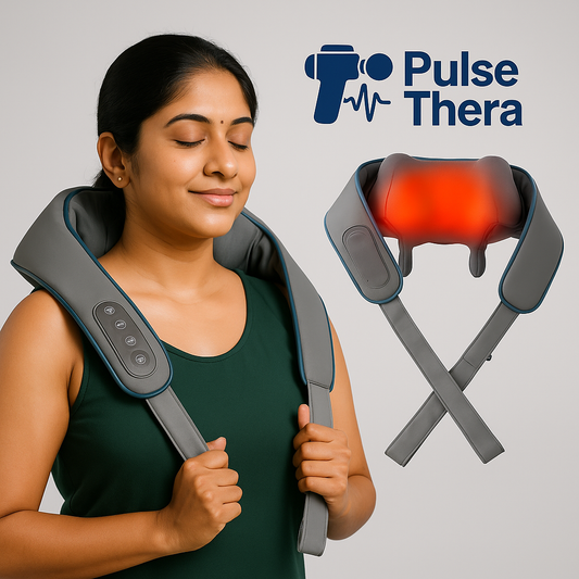PulseThera™ 6D Shiatsu Neck, Back & Shoulder Massager | Cordless, Hands-Free Pain Relief