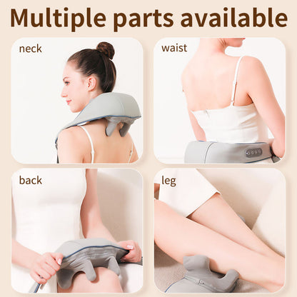 PulseThera™ 6D Shiatsu Neck, Back & Shoulder Massager | Cordless, Hands-Free Pain Relief